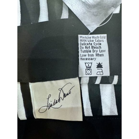 Linda Dano Vintage Black and White Zebra Print Shawl - New with Tags - Picture 5 of 10